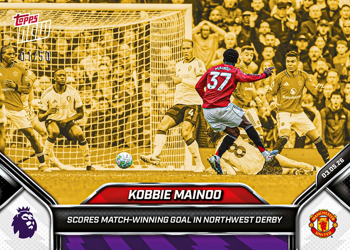 Kobbie Mainoo - 2025-26 Premier League Topps NOW - Card 186 - PR: 1801 - Image 6