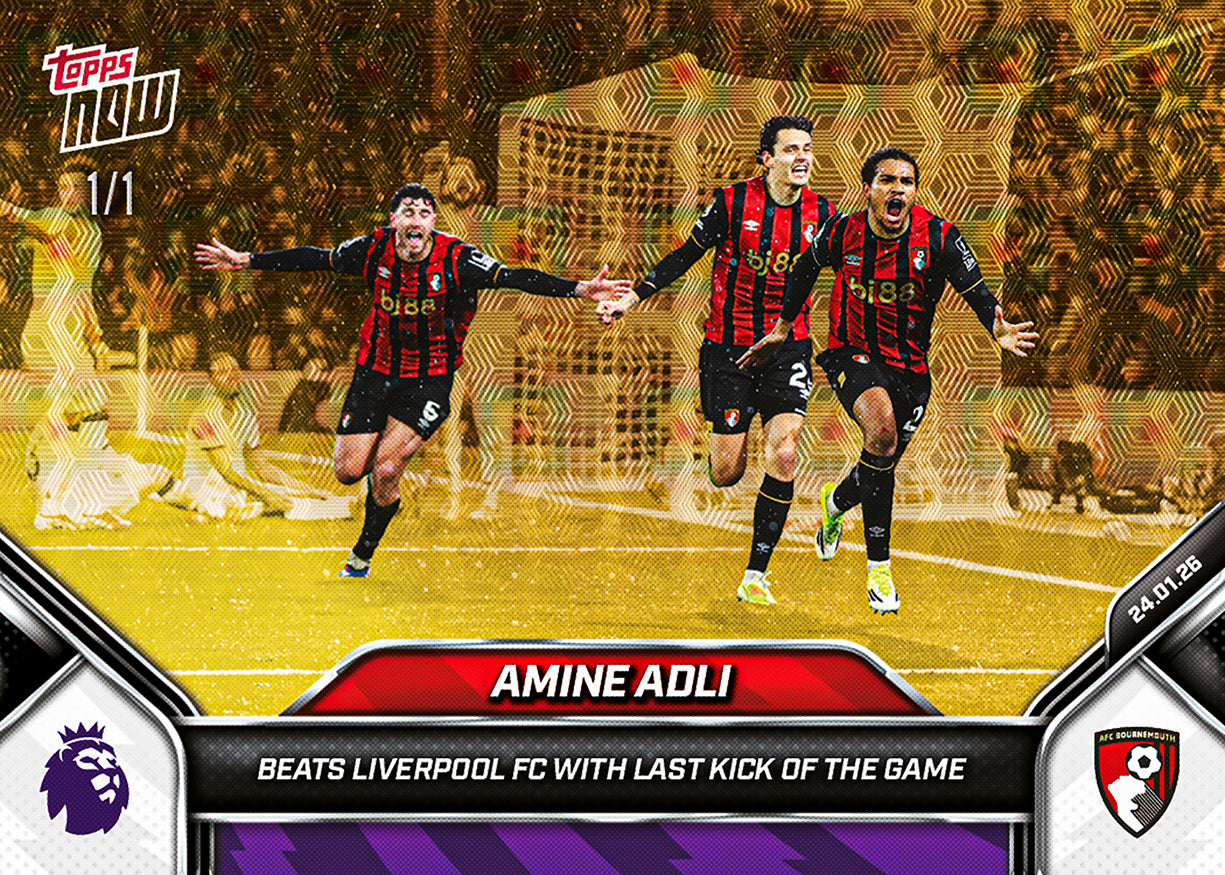 Amine Adli - 2025-26 Premier League Topps NOW - Card 115 - PR: 127 - Image 2