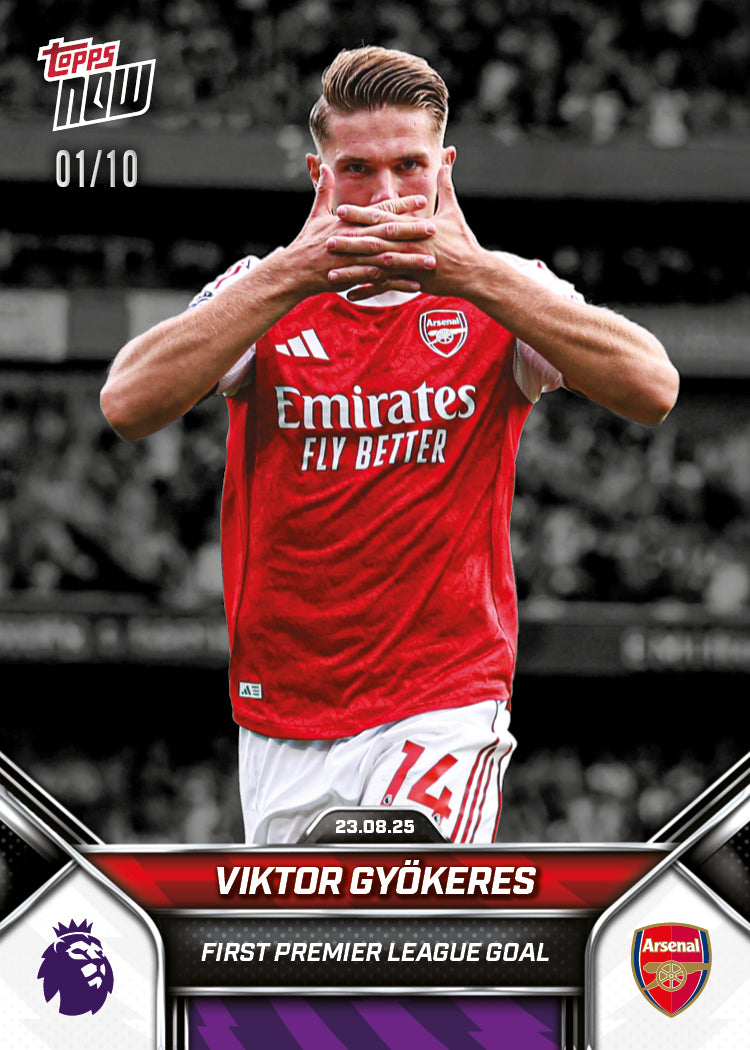 Viktor Gyökeres - 2025-26 Premier League Topps NOW - Card 8 - PR: 2331 - Image 4