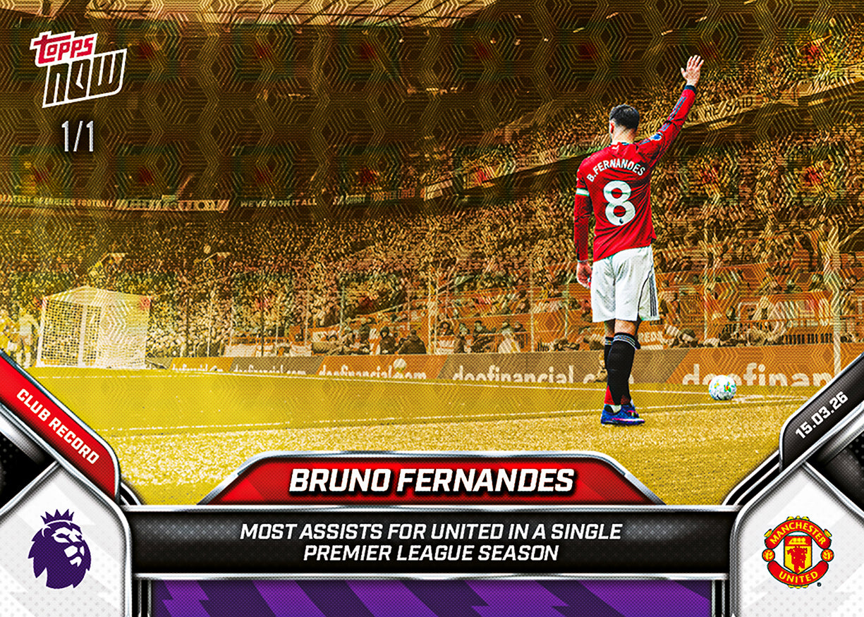 Bruno Fernandes - 2025-26 Premier League Topps NOW - Card 158 - PR:3021 - Image 3