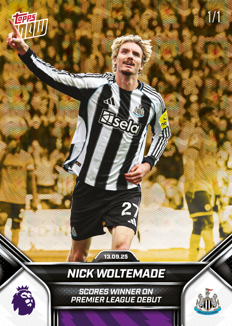 Nick Woltemade - 2025-26 Premier League Topps NOW - Card 18 - PR: 723 - Image 2
