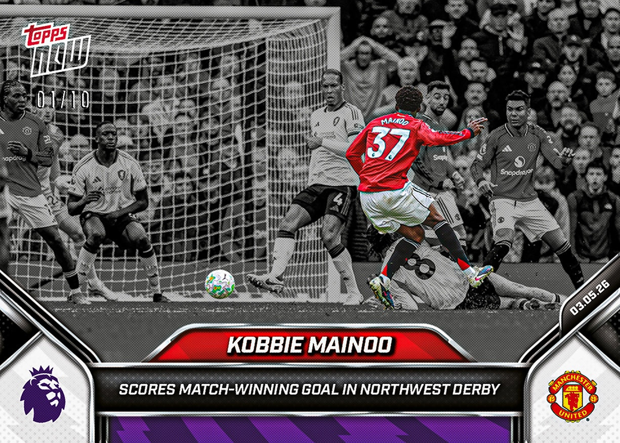 Kobbie Mainoo - 2025-26 Premier League Topps NOW - Card 186 - PR: 1801 - Image 4
