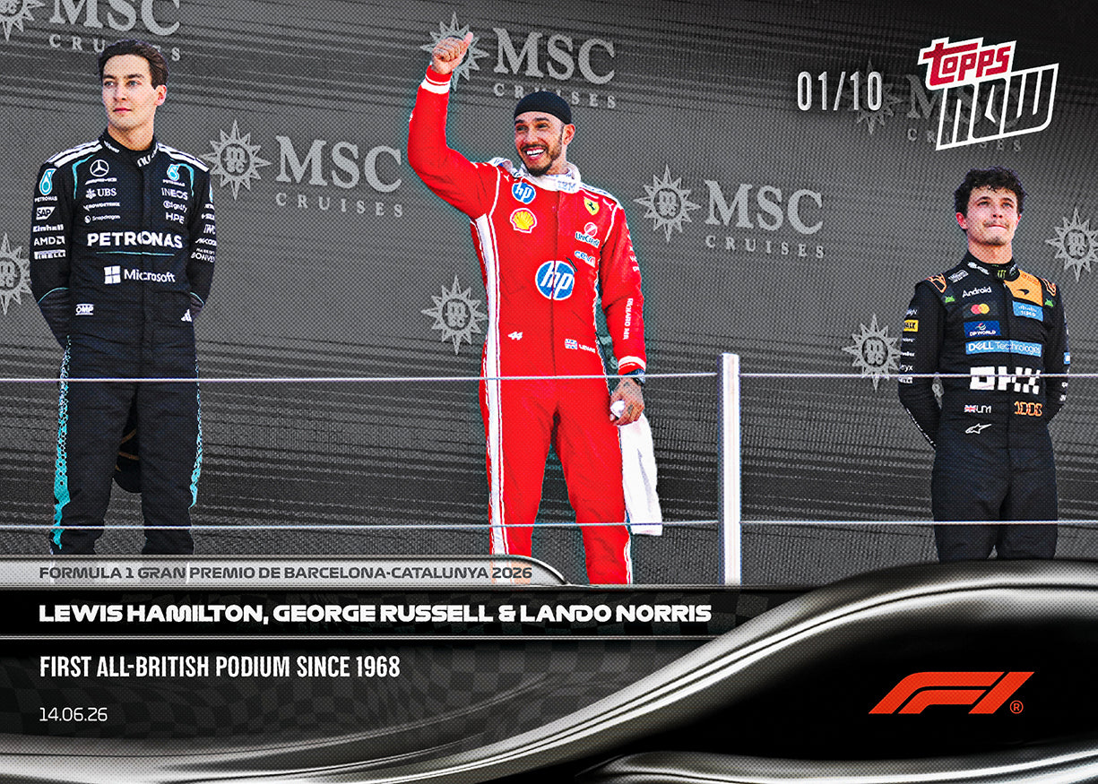 Lewis Hamilton / George Russell / Lando Norris - 2026 Formula 1 Topps NOW - Card 39 - PR: 4152 - Image 4