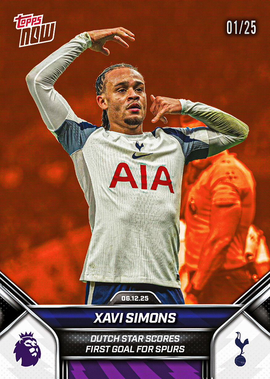 Xavi Simons - 2025-26 Premier League Topps NOW - Card 76 - PR: 446 - Image 5