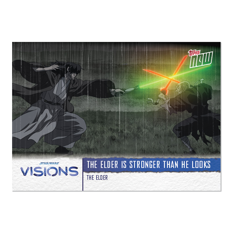 2021 Star Wars Visions TOPPS NOW - 5-Card Pack - The Elder - PR: 539 - Image 6