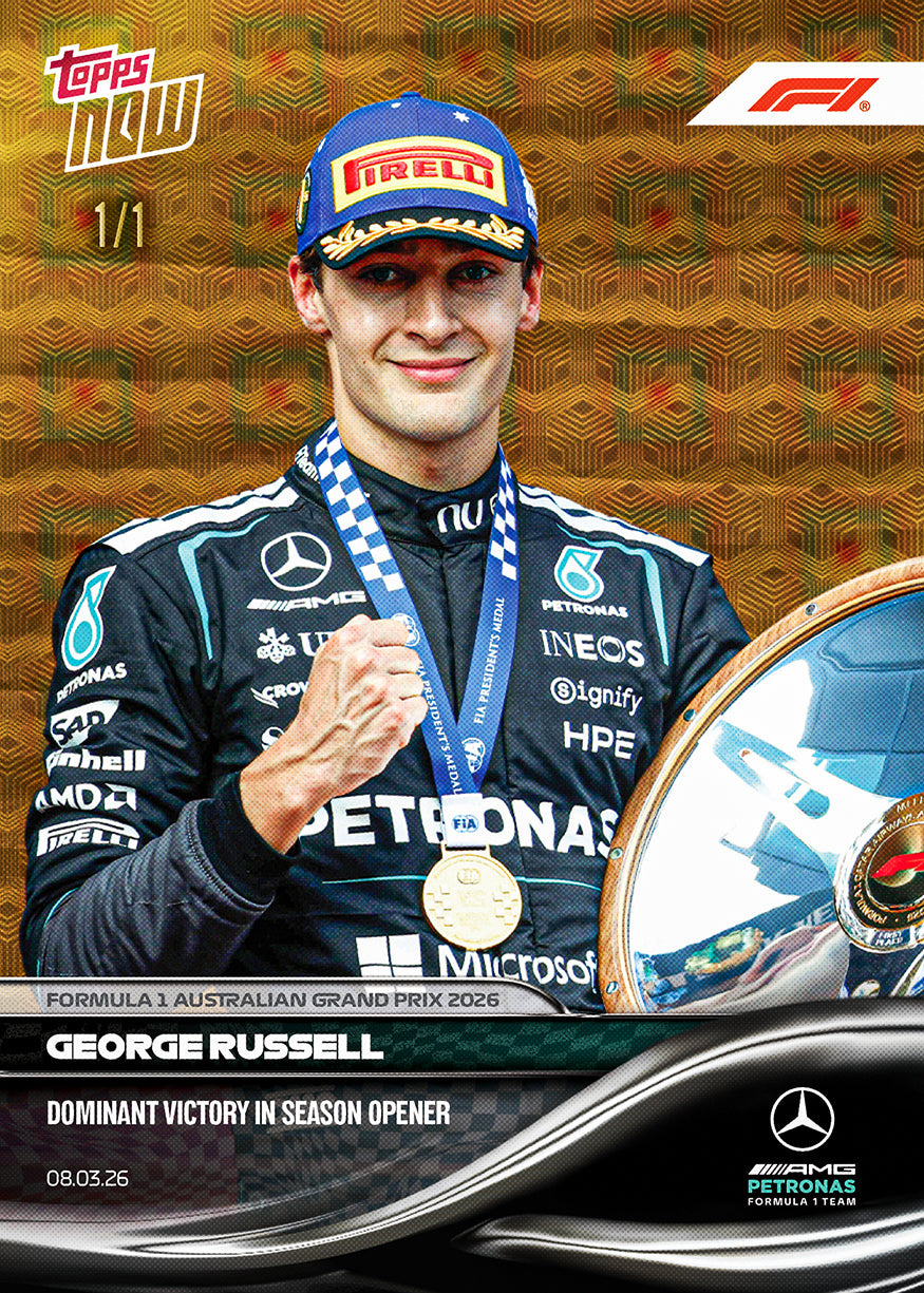 George Russell - 2026 Formula 1 Topps NOW - Card 14 - PR: 5007 - Image 3