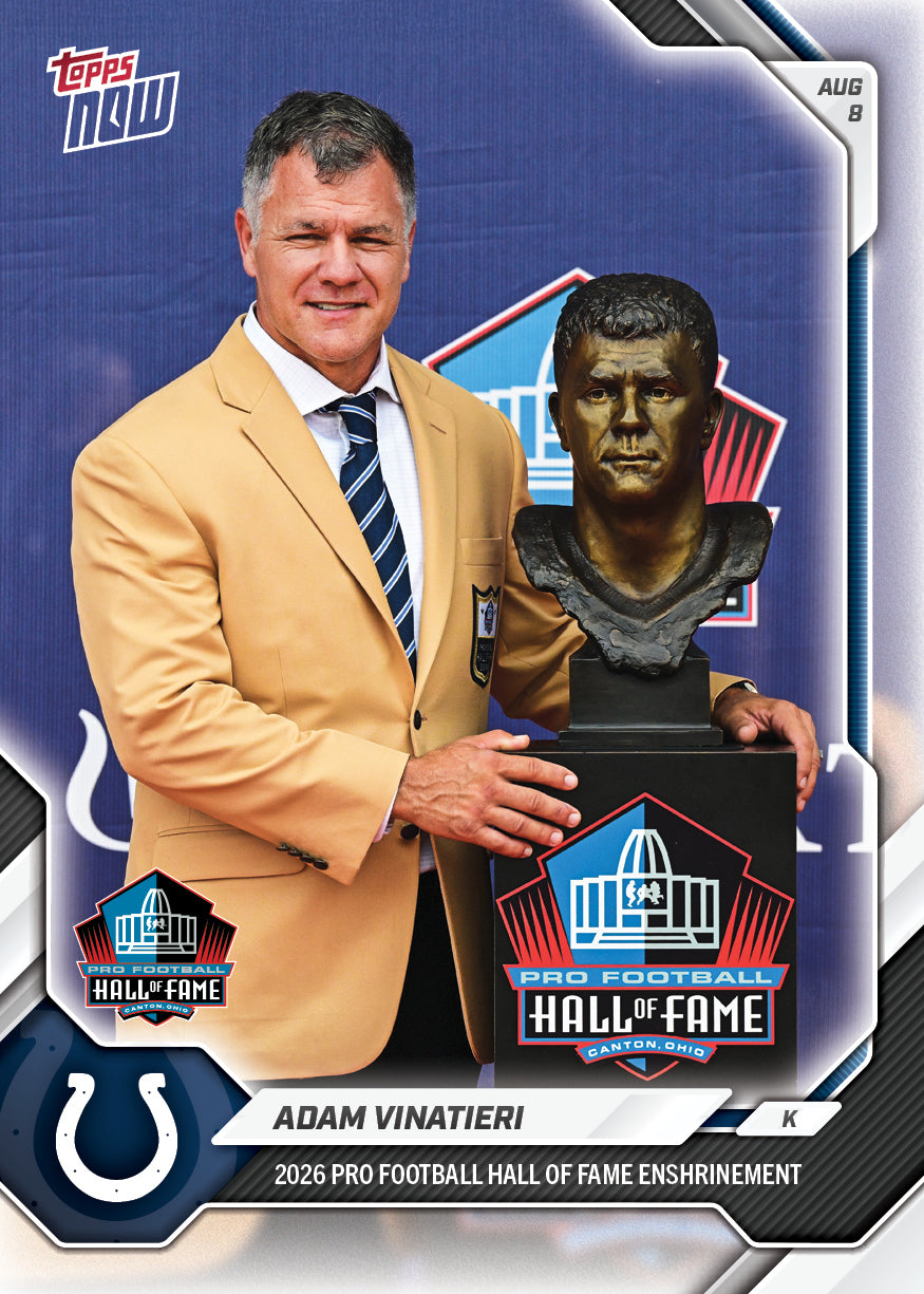 Adam Vinatieri - 2026 NFL Topps NOW - Card OS03 - PR: 1314