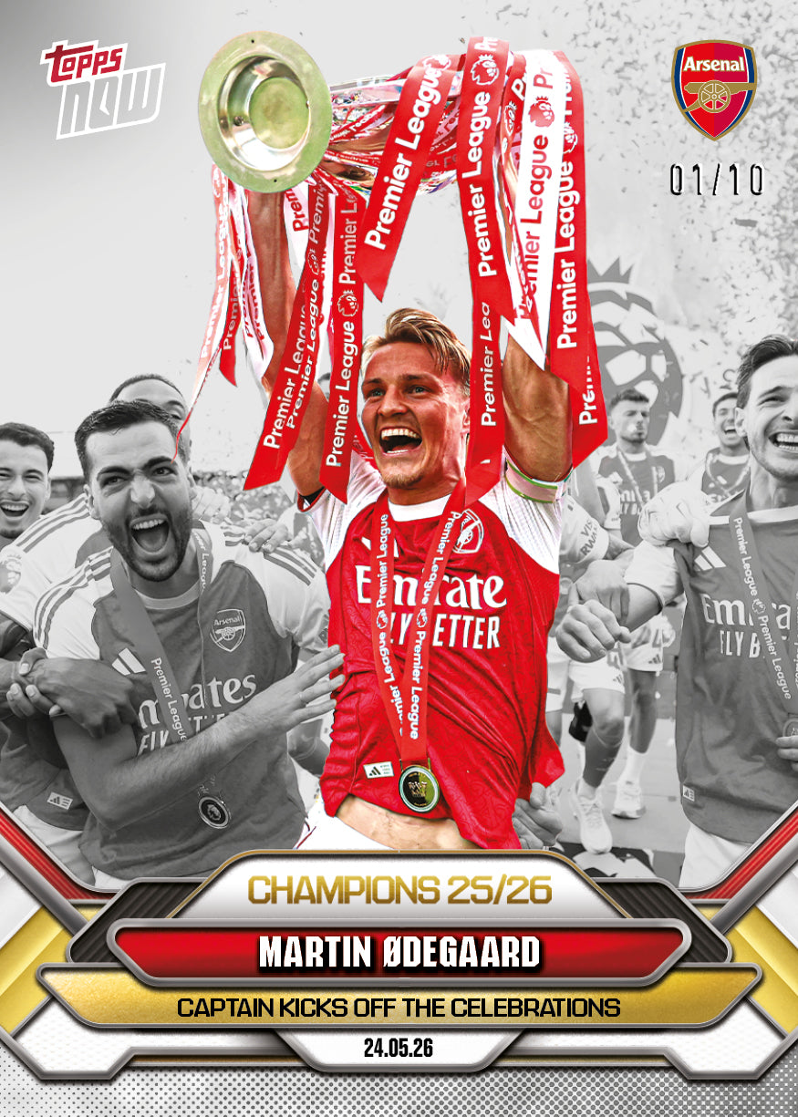 Martin Ødegaard - 2025-26 Arsenal FC Topps NOW - Card 3 - PR: 5385 - Image 5