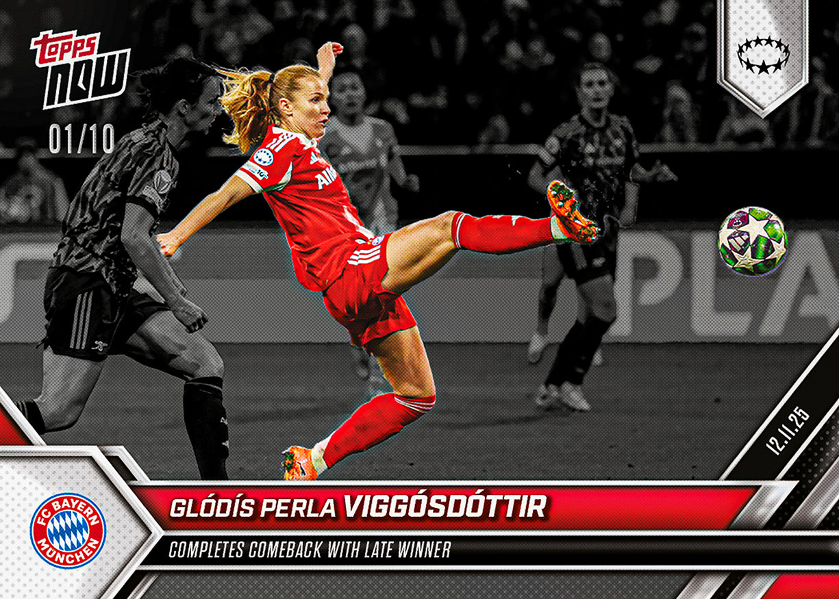 Glódís Perla Viggósdóttir - 2025-26 UWCL Topps NOW - Card 9 - PR: 192 - Image 4