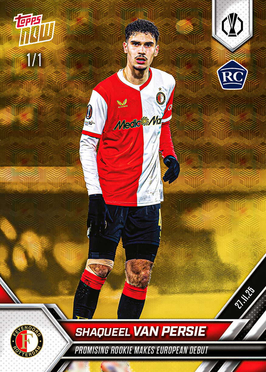 Shaqueel van Persie - 2025-26 UEL Topps NOW - Card 11 - PR: 881 - Image 2