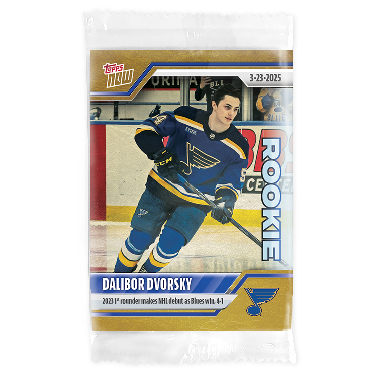 Dalibor Dvorsky - 2024-25 NHL Topps NOW - Sticker # 142 Pack - PR: 420 - Image 2