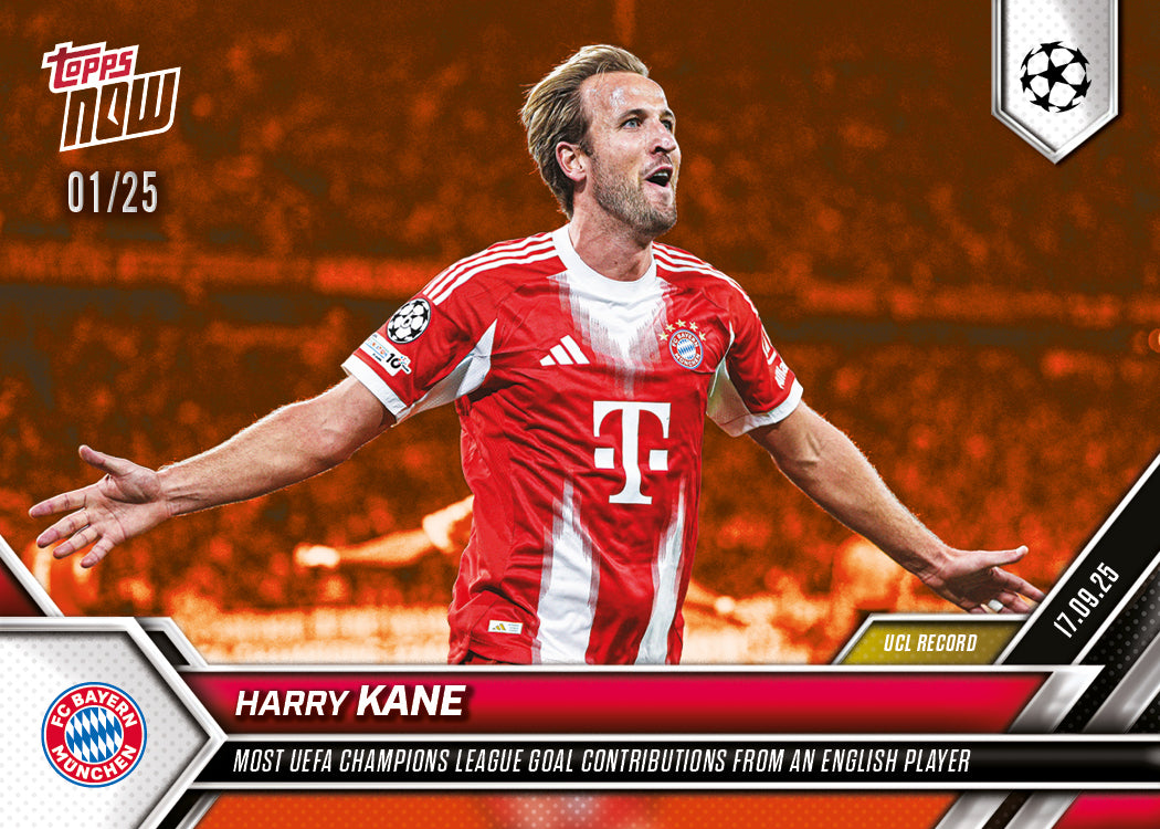 Harry Kane - 2025-26 UCL Topps NOW - Card 17 - PR: 492 - Image 6