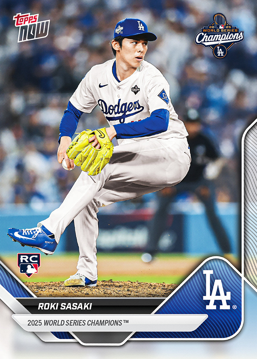 2025 World Series Champions - Los Angeles Dodgers - MLB Topps NOW 15-Card Team Set - PR: 118,459 - Image 5