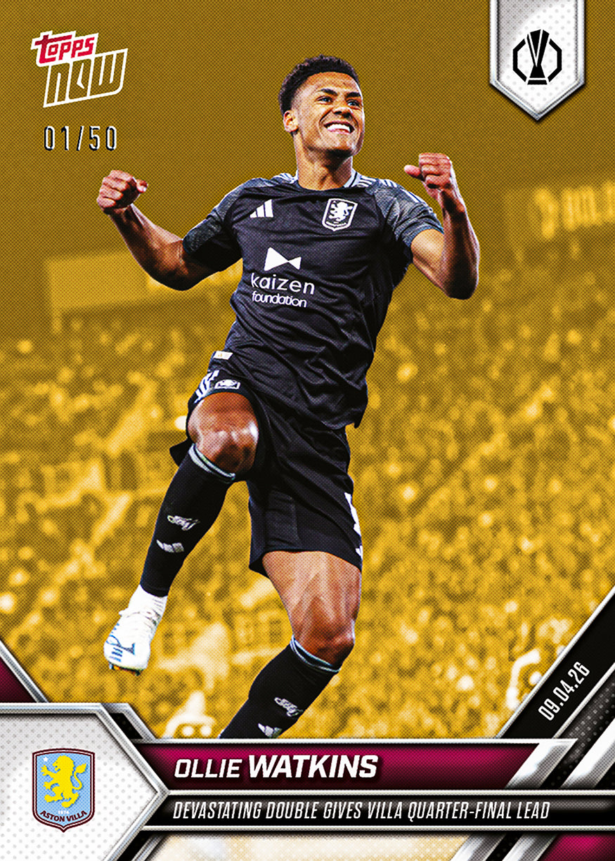 Ollie Watkins - 2025-26 UEL Topps NOW - Card 26 - PR: 187 - Image 6