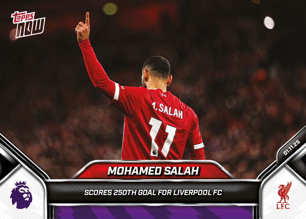 Mohamed Salah - 2025-26 Premier League Topps NOW - Card 46 - PR: 1406 - Image 2