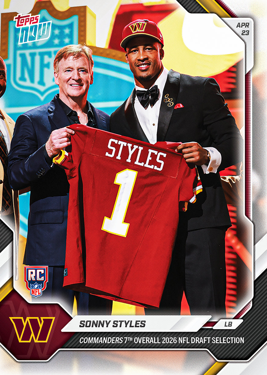 Sonny Styles - 2026 NFL Topps NOW - Card SSTY - PR: 3804