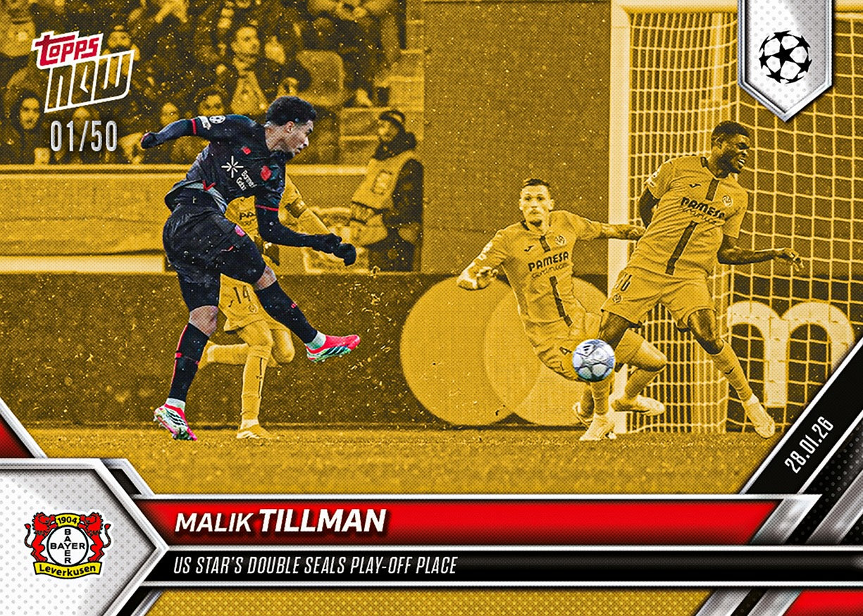Malik Tillman - 2025-26 UCL Topps NOW - Card 85 - PR: 119 - Image 6
