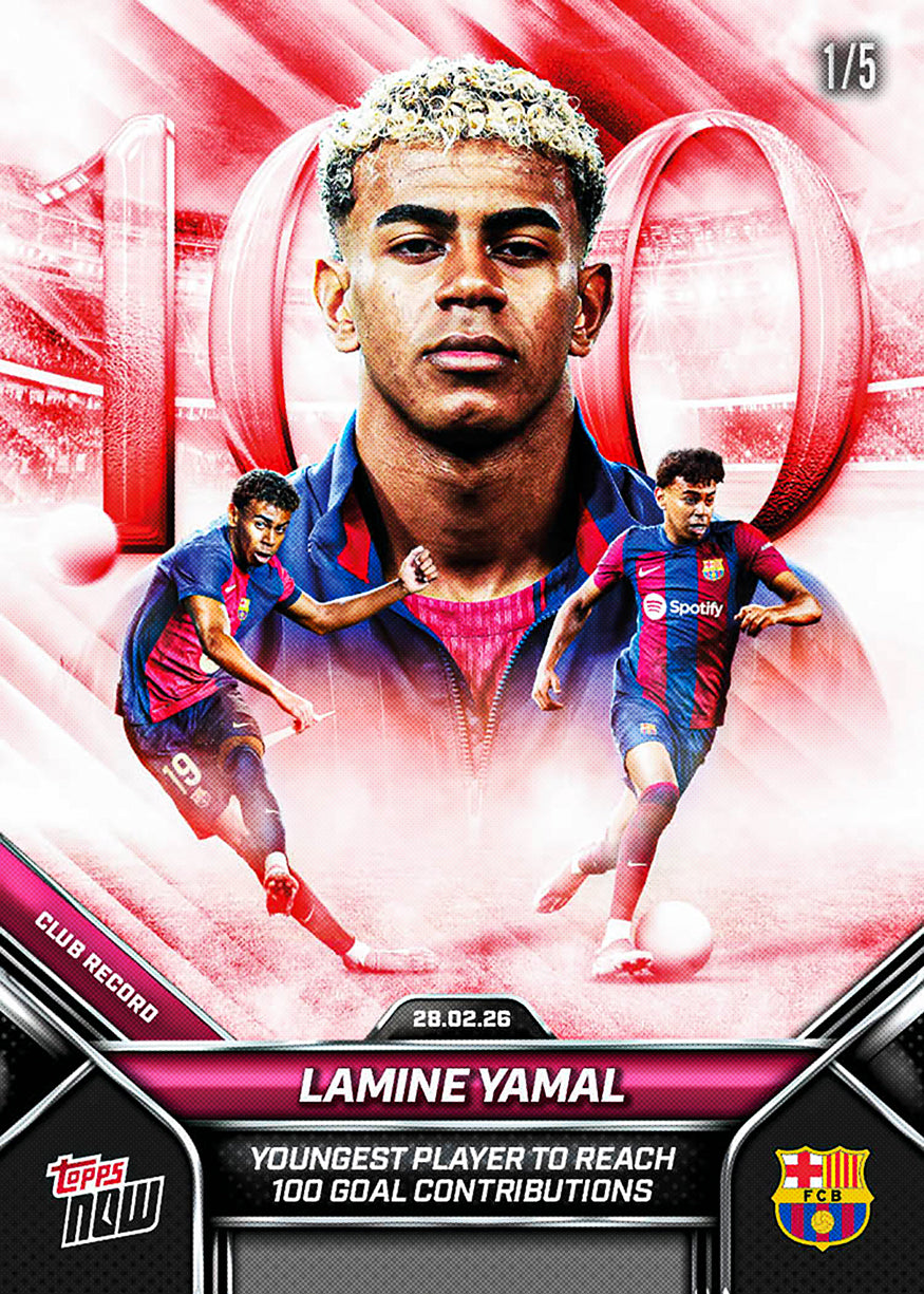 Lamine Yamal - 2026 FC Barcelona Topps NOW - Card 5 - PR: 28,970 - Image 4
