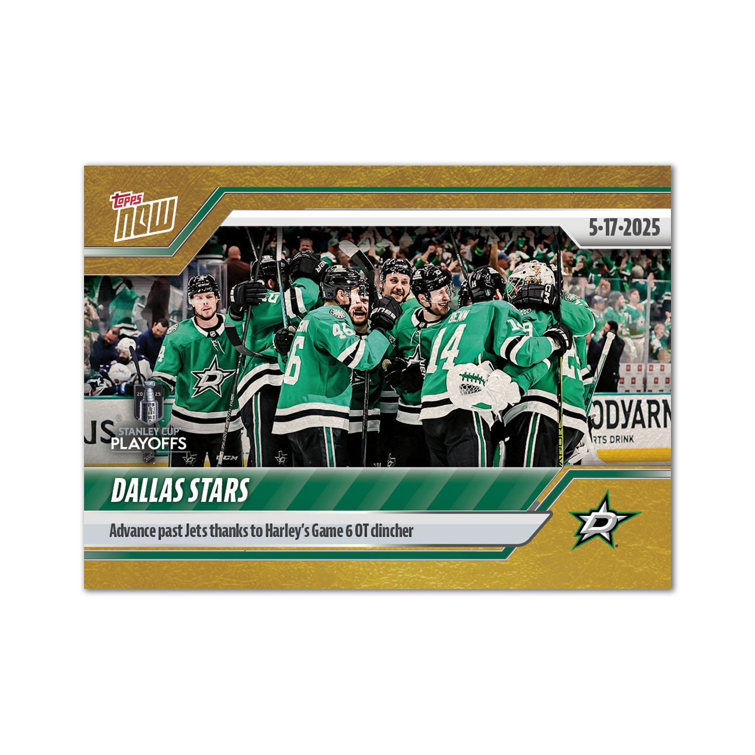 Dallas Stars - 2024-25 NHL Topps NOW - Sticker # 187 Pack - PR: 150 - Image 2