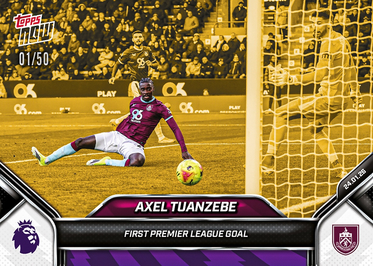 Axel Tuanzebe - 2025-26 Premier League Topps NOW - Card 116 - PR: 123 - Image 6