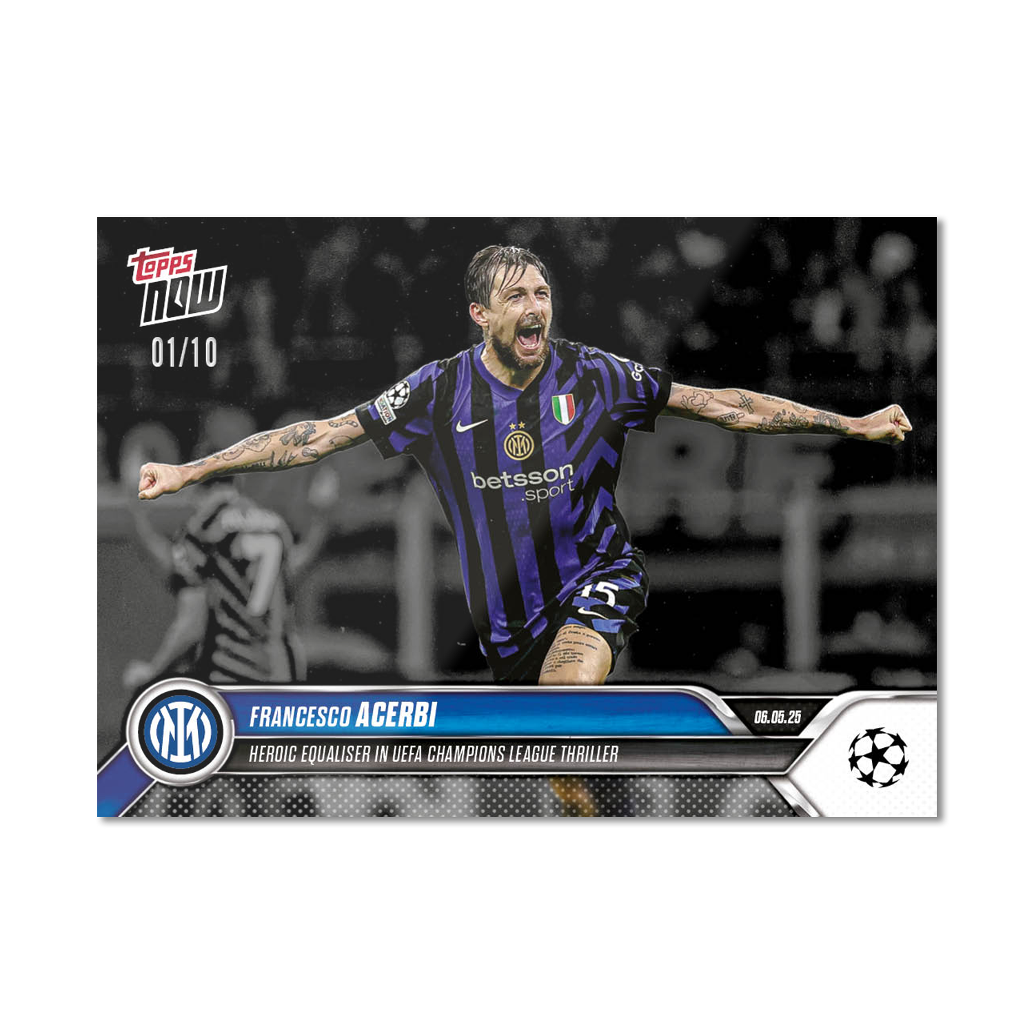 Francesco Acerbi - 2024-25 UCL Topps NOW - Card 152 - Image 4