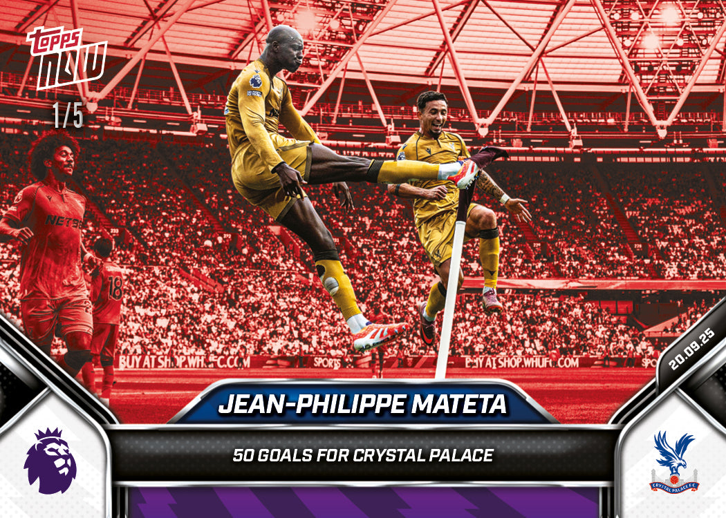 Jean-Philippe Mateta - 2025-26 Premier League Topps NOW - Card 22 - PR: 211 - Image 3