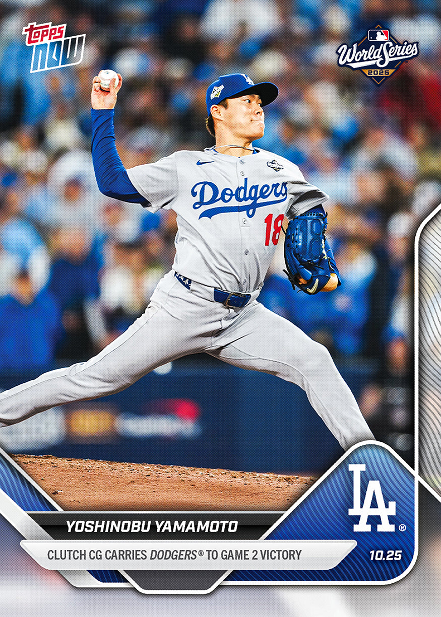 Yoshinobu Yamamoto - 2025 MLB Topps NOW - Card 901 - PR: 20555