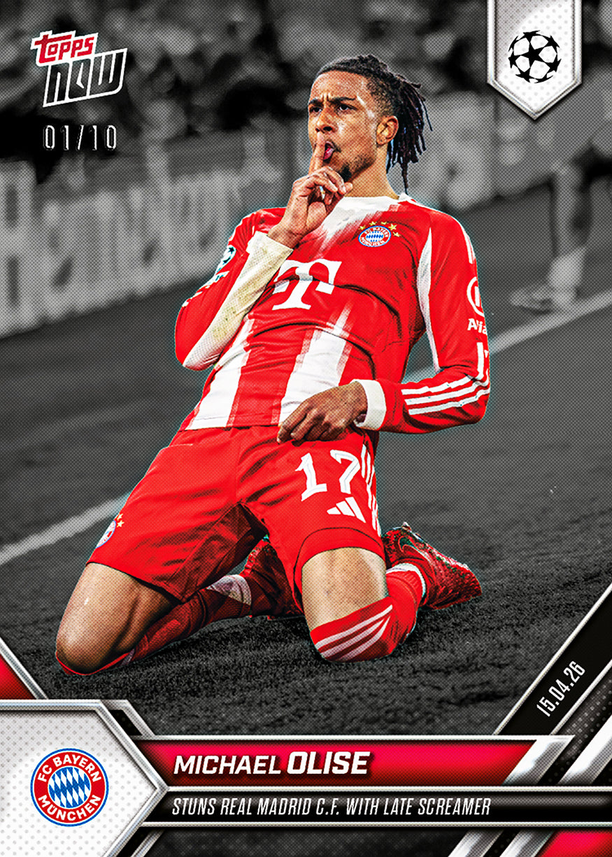 Michael Olise - 2025-26 UCL Topps NOW - Card 125 - PR: 2784 - Image 4