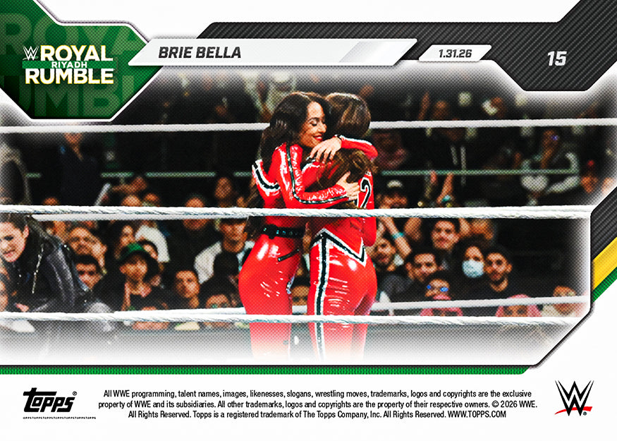 Brie Bella - 2026 WWE Topps NOW - Card 15 - PR: 1328 - Image 2
