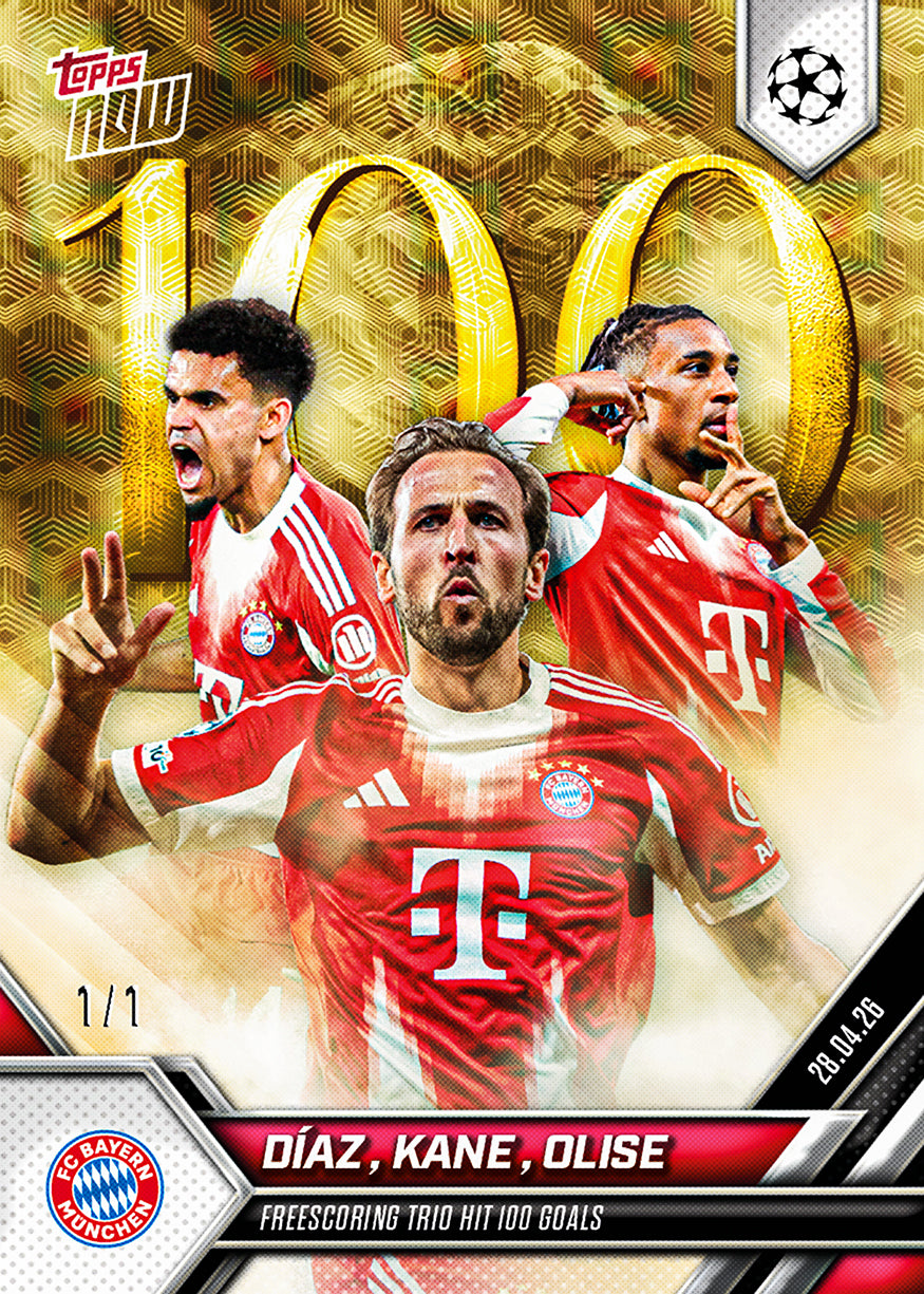Harry Kane / Michael Olise / Luis Díaz - 2025-26 UCL Topps NOW - Card 127 - PR: 6306 - Image 2