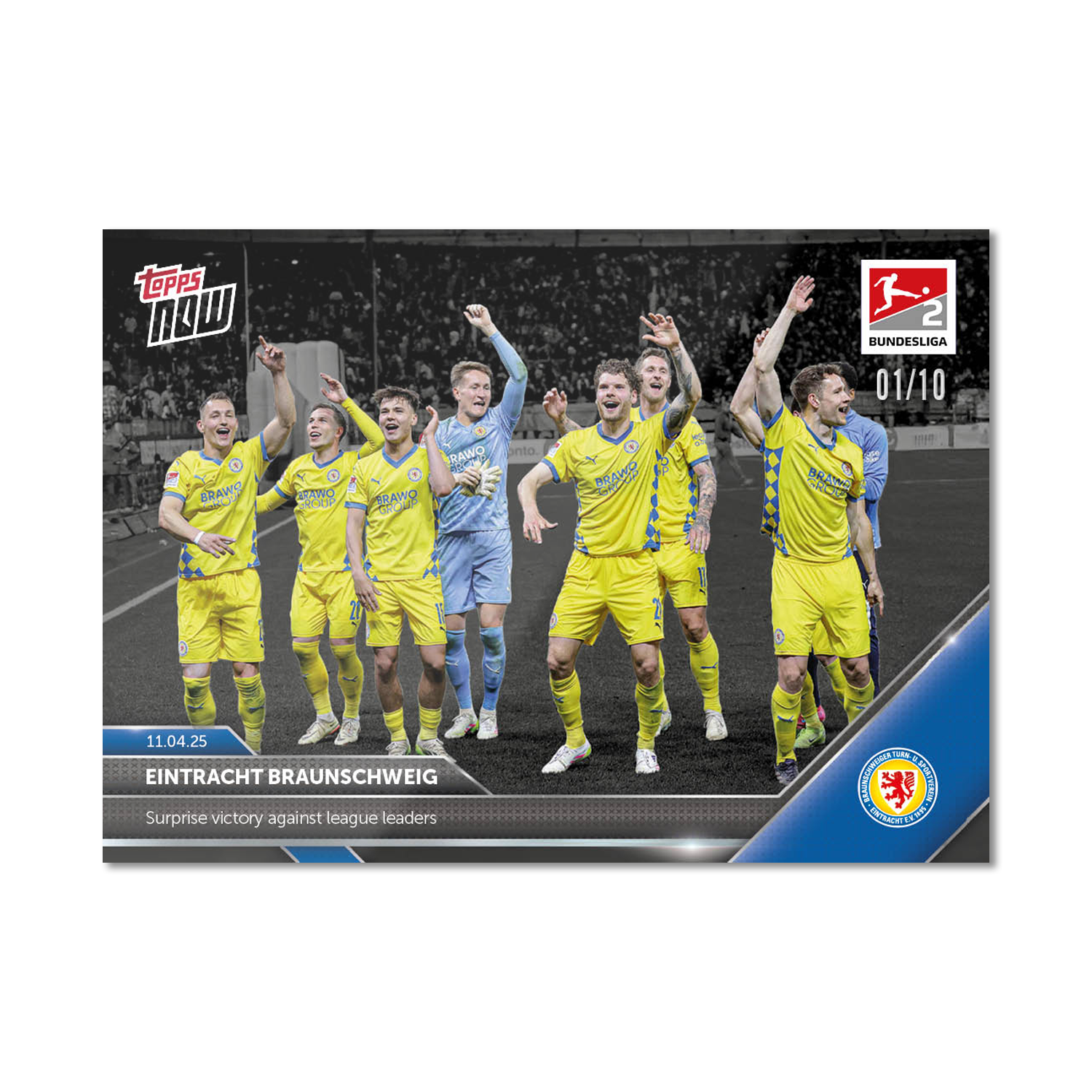 Eintracht Braunschweig - 2024-25 Bundesliga Topps NOW Card 161 - PR: 18 - Image 5