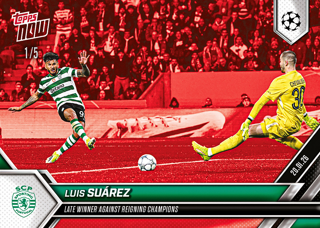 Luis Suárez - 2025-26 UCL Topps NOW - Card 74 - PR: 186 - Image 3