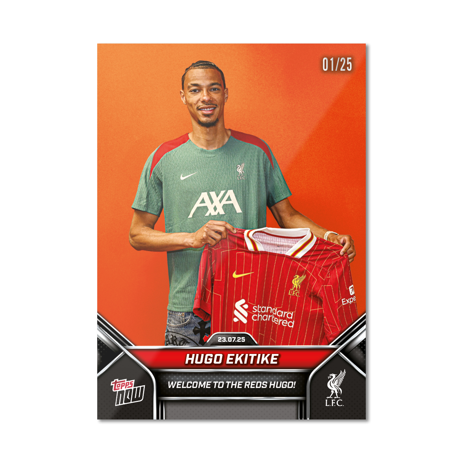 Hugo Ekitike - 2024-25 Liverpool Topps NOW - Card 2 - PR: 656 - Image 5