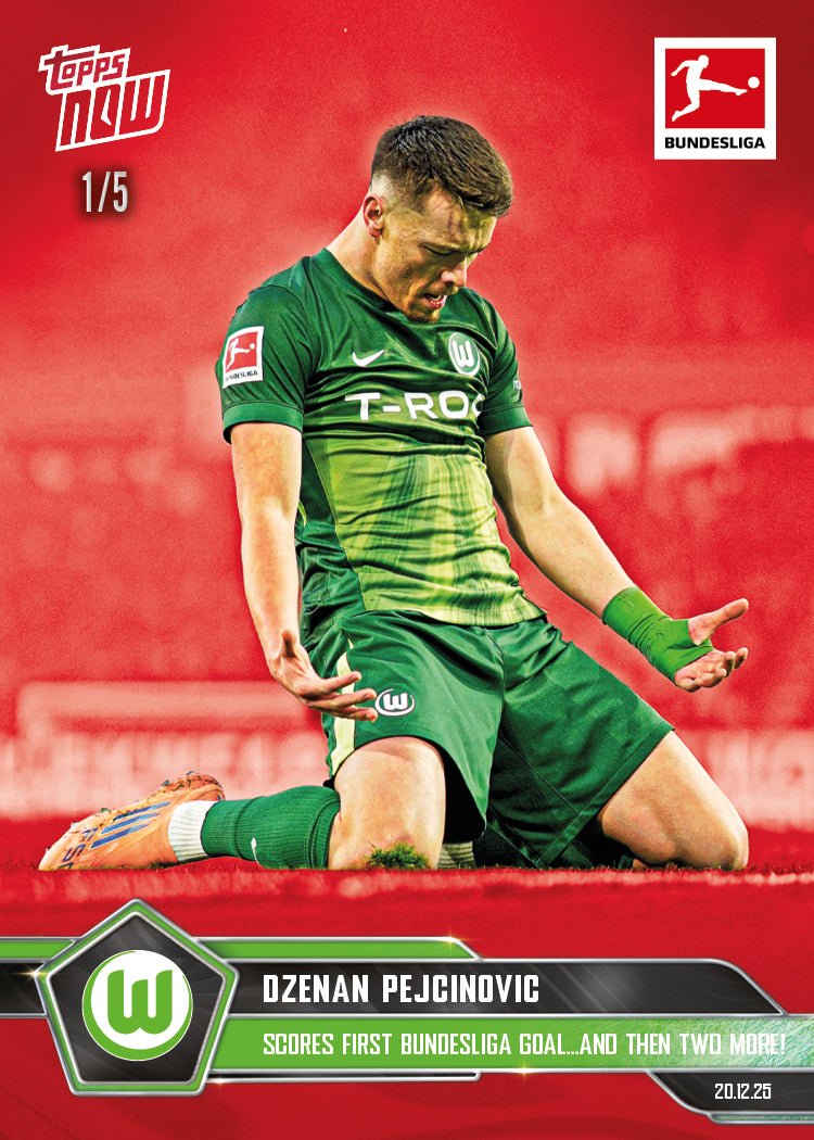 Dzenan Pejcinovic - 2025-26 Bundesliga Topps NOW - Card 86 - PR: 306 - Image 3
