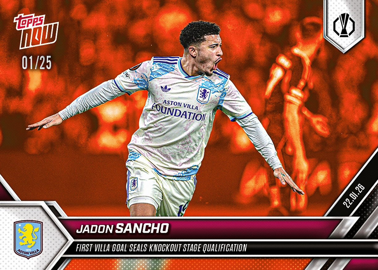 Jadon Sancho - 2025-26 UEL Topps NOW - Card 13 - PR: 159 - Image 5