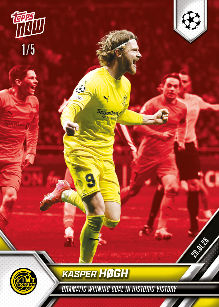 Kasper Høgh - 2025-26 UCL Topps NOW - Card 86 - PR: 222 - Image 3