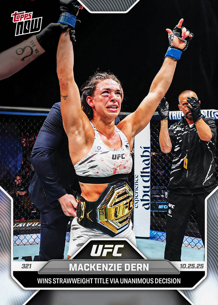 Mackenzie Dern - 2025 UFC Topps NOW - Card 36 - PR: 966 - Image 3