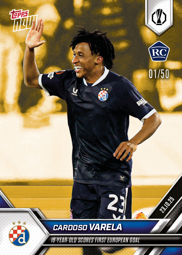 Cardoso Varela - 2025-26 UEL Topps NOW - Card 7 - PR: 1059 - Image 6