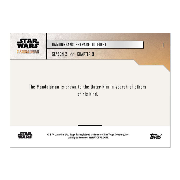 Alternative view of 2020 Star Wars: The Mandalorian TOPPS NOW 5-Card Pack - S2 : Chapter 9 - Print Run: 1527