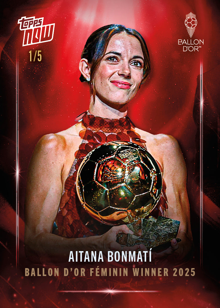 Aitana Bonmatí - 2025 Ballon d'Or Topps NOW - Card 2 - LOOK FOR RELICS & AUTO - PR: 2839 - Image 8