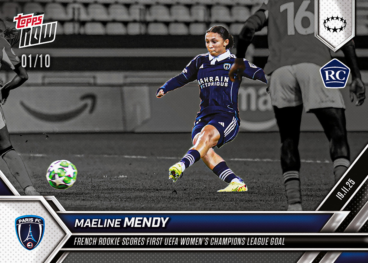 Maeline Mendy - 2025-26 UWCL Topps NOW - Card 12 - PR: 317 - Image 4
