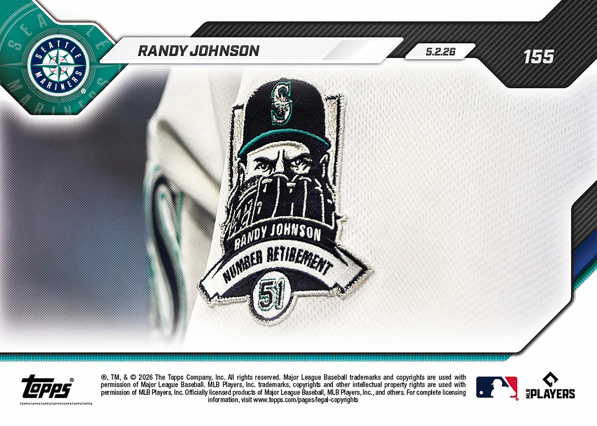 Randy Johnson - 2026 MLB Topps NOW - Card 155 - PR: 2310 - Image 3
