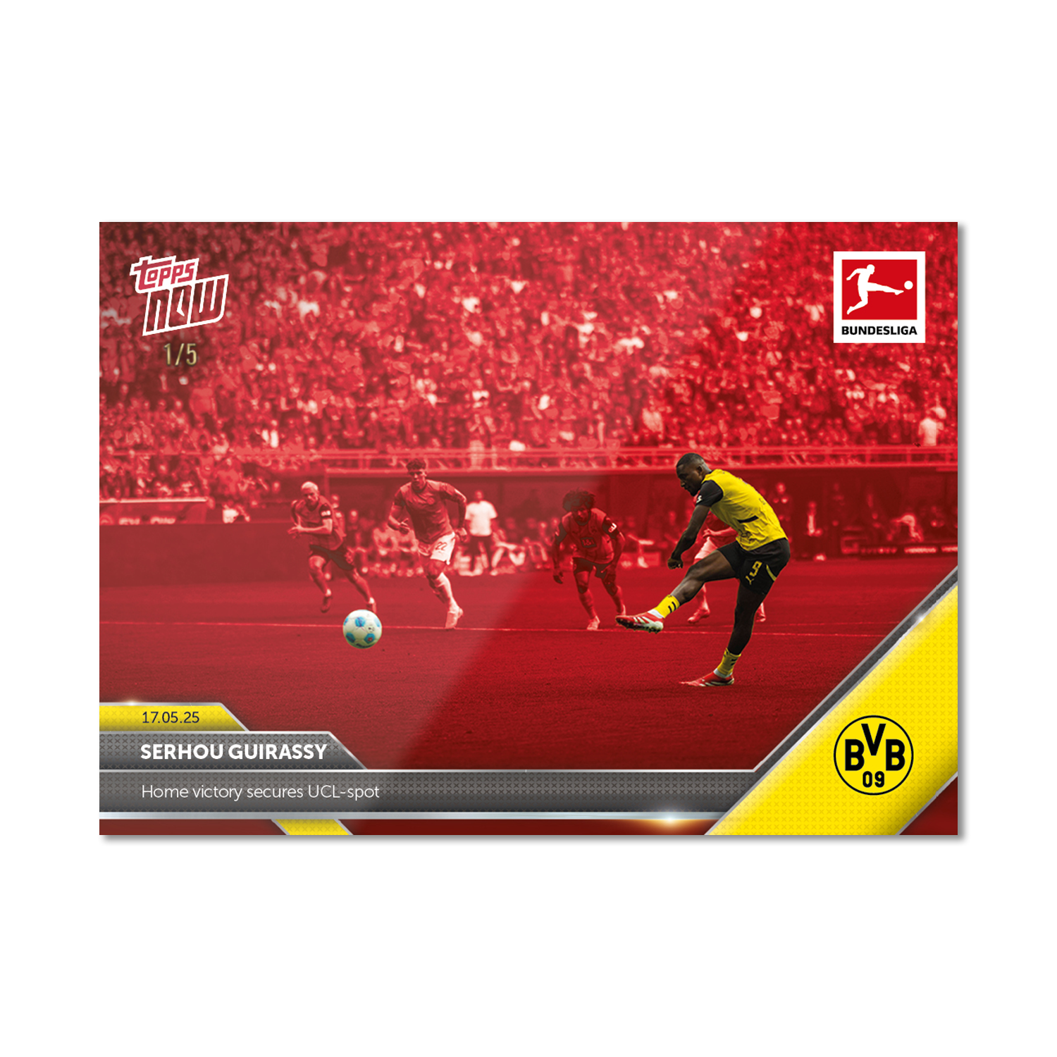 Serhou Guirassy - 2024-25 Bundesliga Topps NOW - Card 192 - PR: 145 - Image 3