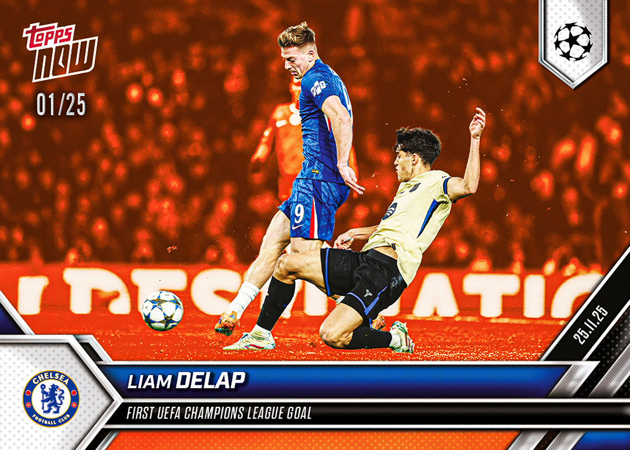 Liam Delap - 2025-26 UCL Topps NOW - Card 51 - PR: 342 - Image 5