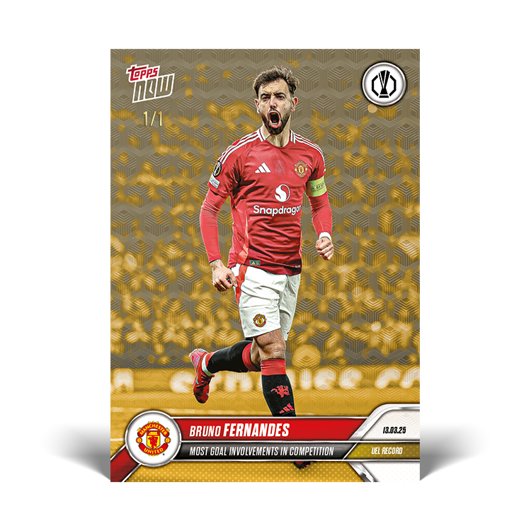 Bruno Fernandes - 2024-25 UEL Topps NOW Card 24 - PR: 266 - Image 3