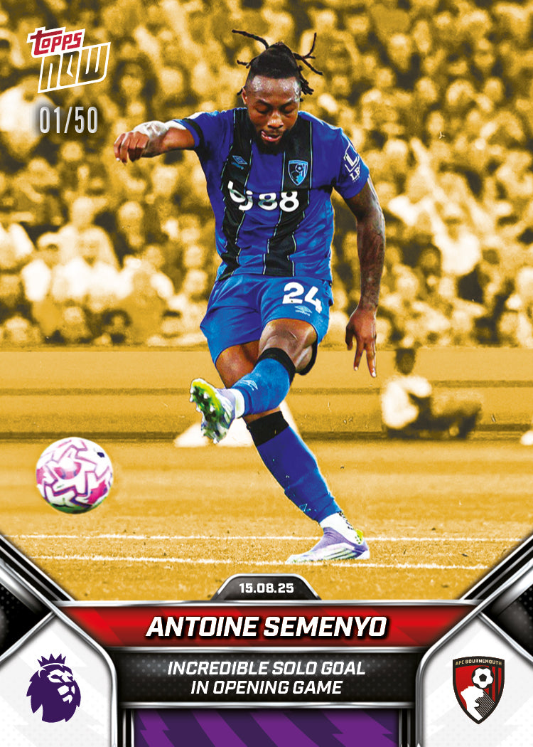 Antoine Semenyo - 2025-26 Premier League Topps NOW - Card 3 - PR: 341 - Image 6