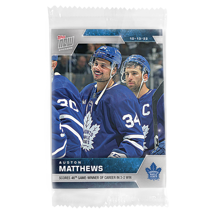2022-23 NHL TOPPS NOW 5-Sticker Pack - Stickers #1-9 - Image 9