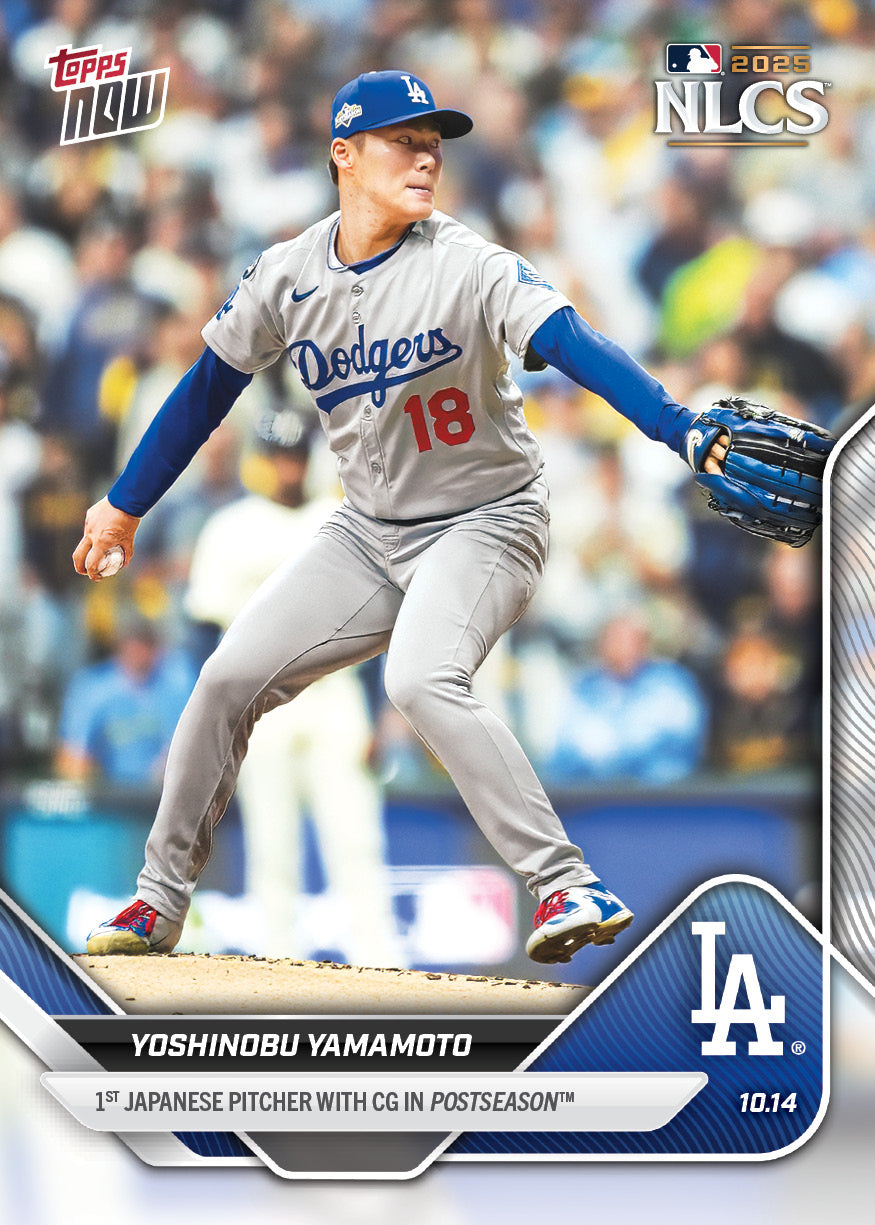 Yoshinobu Yamamoto - 2025 MLB Topps NOW - Card 870 - PR: 16505
