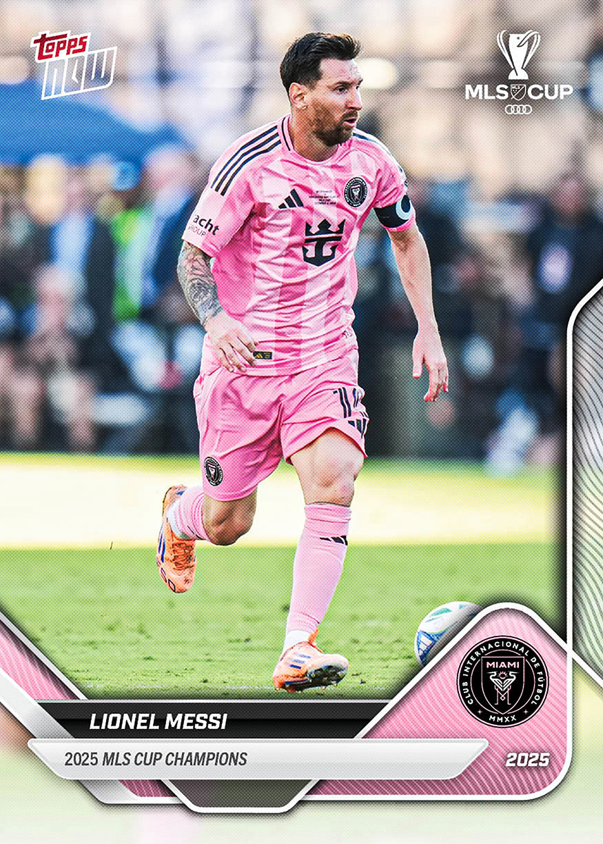 Alternative view of 2025 MLS Cup - Inter Miami CF - MLS Topps NOW 8 Card Team Set - PR: 4115
