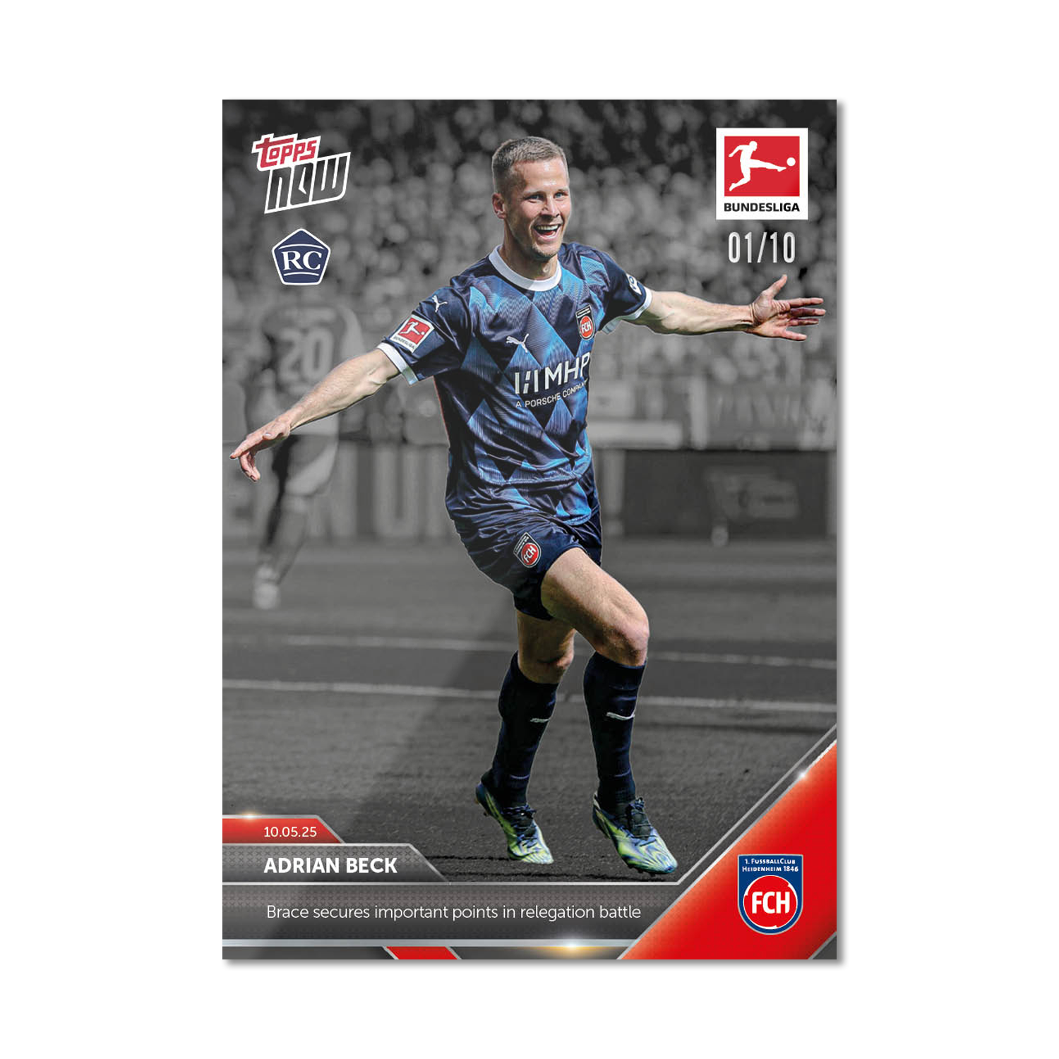 Adrian Beck - 2024-25 Bundesliga Topps NOW - Card 183 - PR: 68 - Image 4